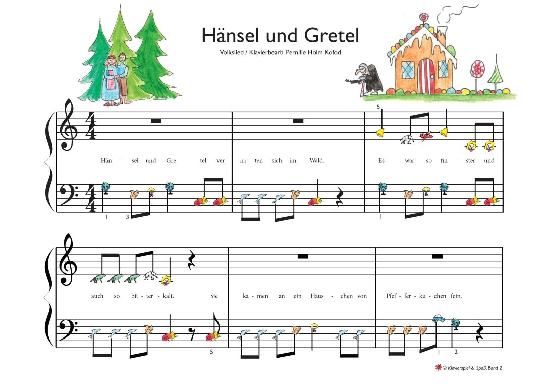 Spela piano haensel und Gretel